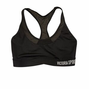 Victoria’s Secret Sport Black Mesh Back Sports Bra | Racerback Activewear